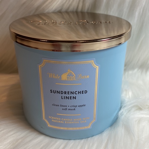 “SUN DRENCHED LINEN” by BBW / WB, 3-Wick Scented Candle, 14.5 oz / 411 g, NWTag - Picture 5 of 5